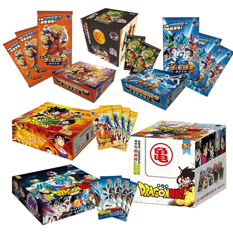 

Dragon Ball Anime Figures Bronzing Barrage Flash Cards Kakarotto Super Saiyan Collectible Cards Toy Christmas Gifts for Children