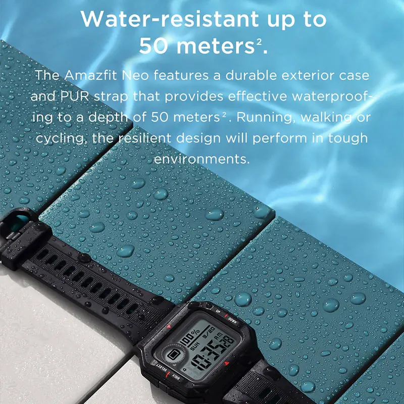 2020 New Amazfit Neo Smart Watch Bluetooth Smartwatch Heart Rate Tracking 28Days Battery Life 5ATM | Электроника