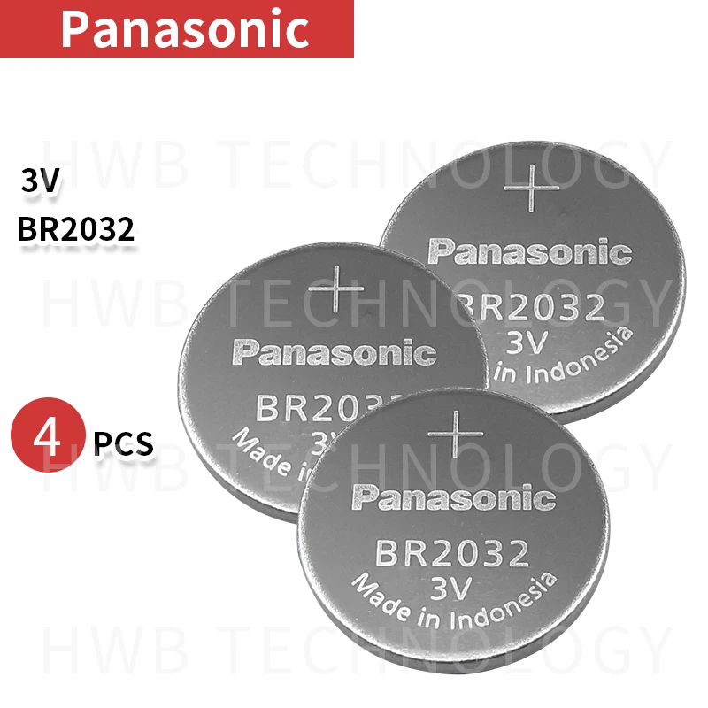 4 шт. новый оригинальный аккумулятор для Panasonic 3 в BR2032 батарея BR 2032