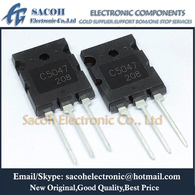 

New Made In China 5PCS/Lot 2SC5047 C5047 5047 OR 2SC5453 OR 2SC5244 TO-264 25A 1600V Good Quality NPN Silicon Power Transistor