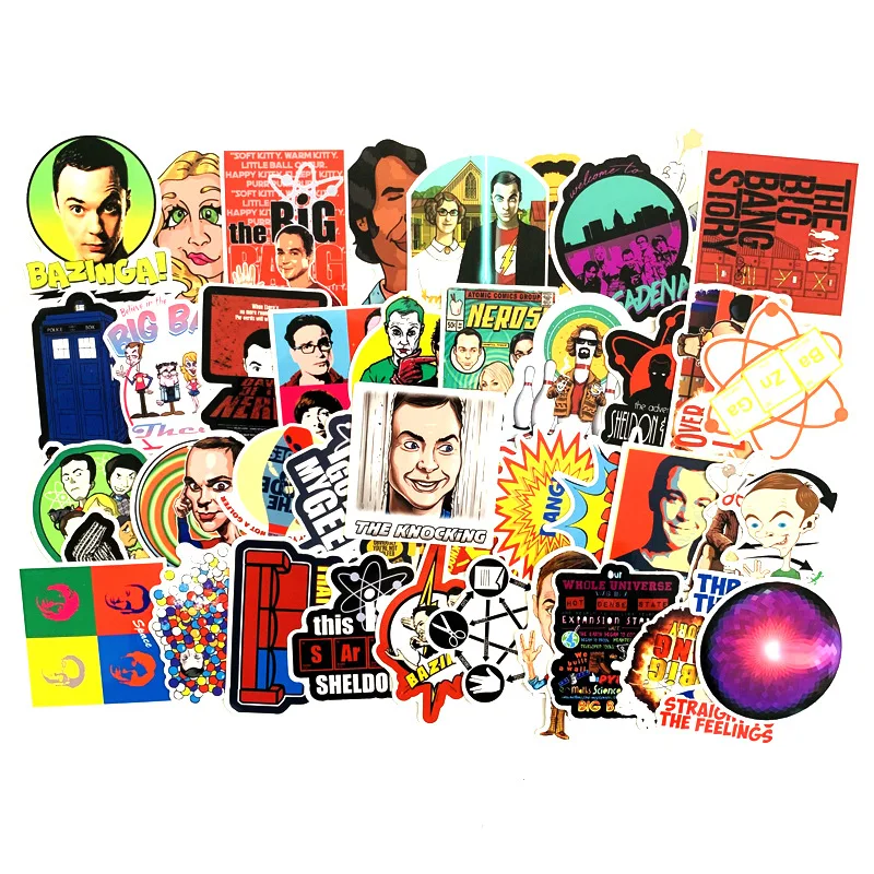 50 шт. водонепроницаемые наклейки на ноутбук мотоцикл чемодан сноуборд|Наклейки