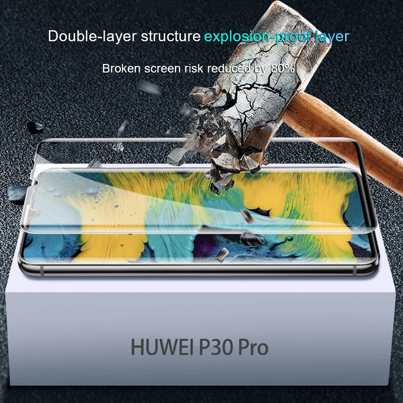 AOXIN полное покрытие из закаленного стекла для huawei P10 P9 Plus P20 P30 lite Pro Защита экрана для huawei P30 P20 Pro lite стеклянная пленка
