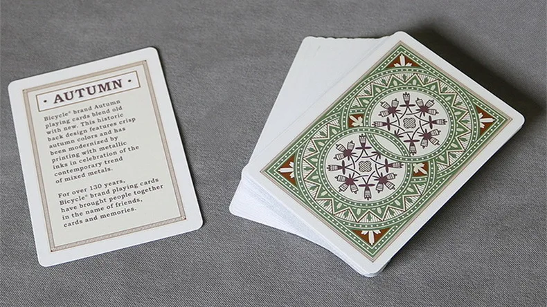 

New Playing Cards Autumn Paper 88*63mm Magic Category Poker Cards for Professional Magician
