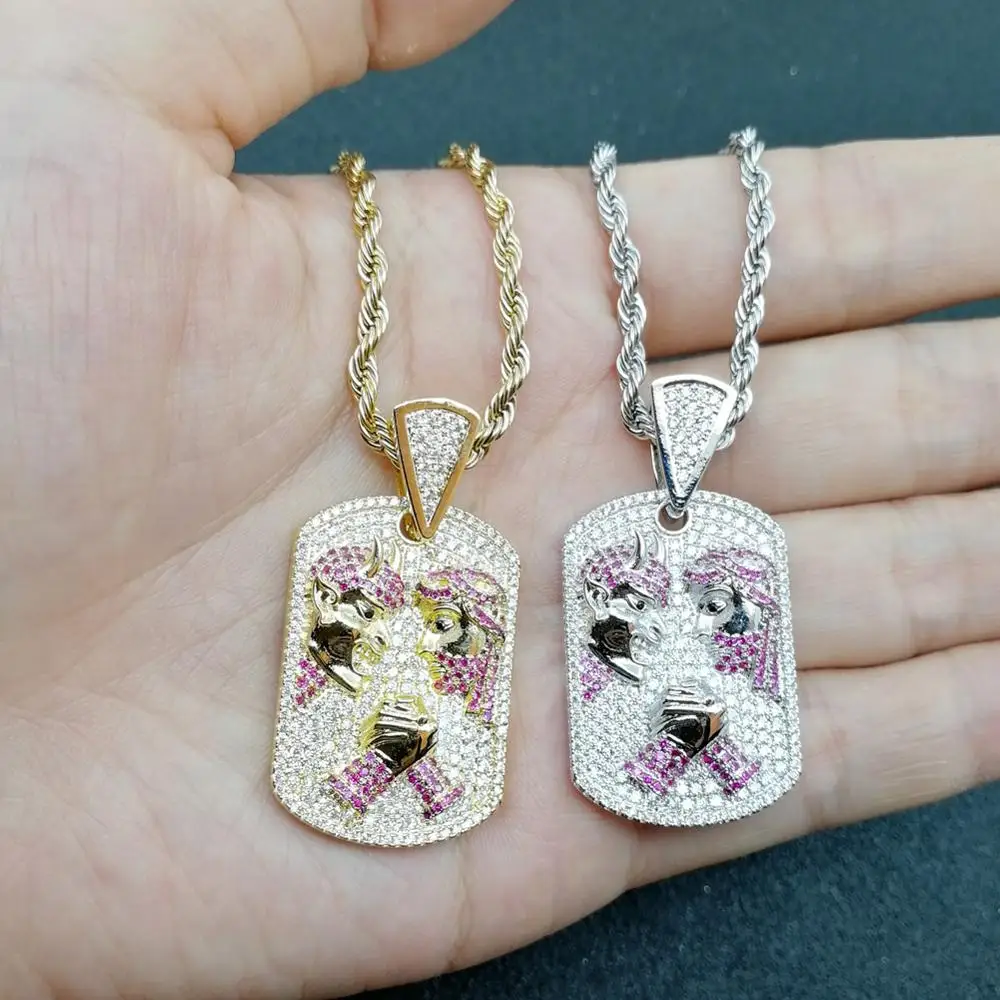 В стиле хип-хоп с креплением микро-паве кубического циркония Bling льдом и демон