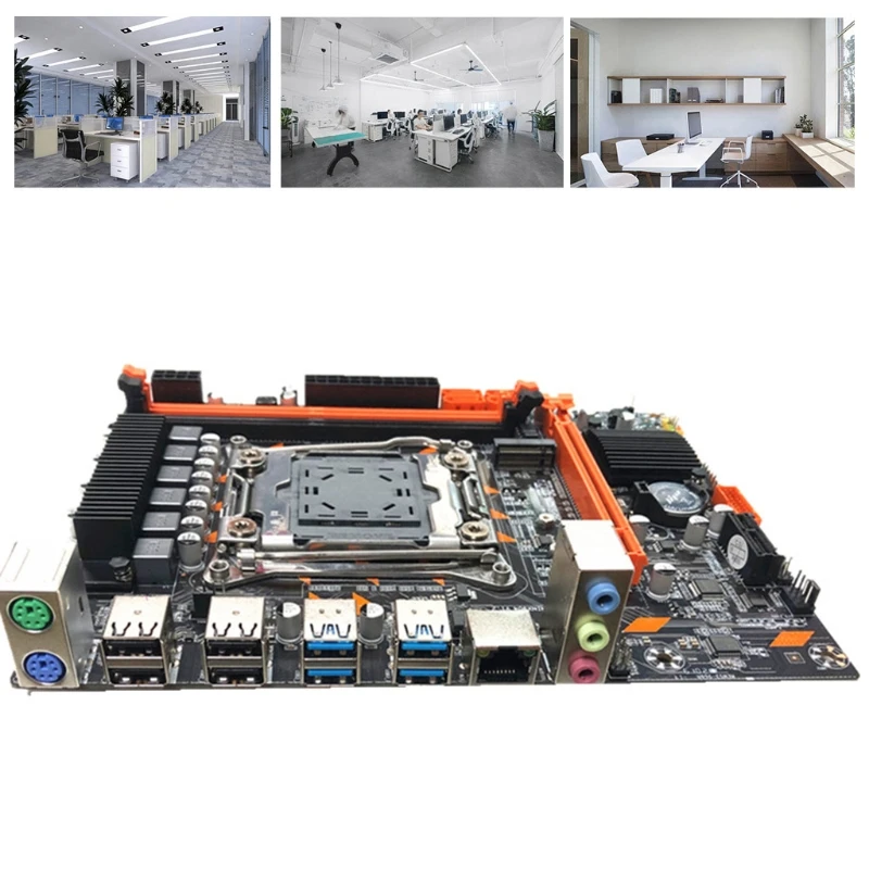 

New X99 Motherboard LGA2011-3 Pin Computer Motherboard DDR4 Memory E5 2678 2690V A6HE