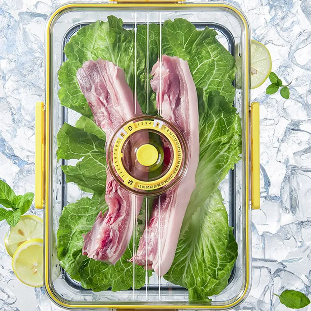 

Refrigerator Storage Box Food Containers Plastic Transparent Fridge Storage Bin Boxes Kitchen Storage Vegetable Fruit Organizer