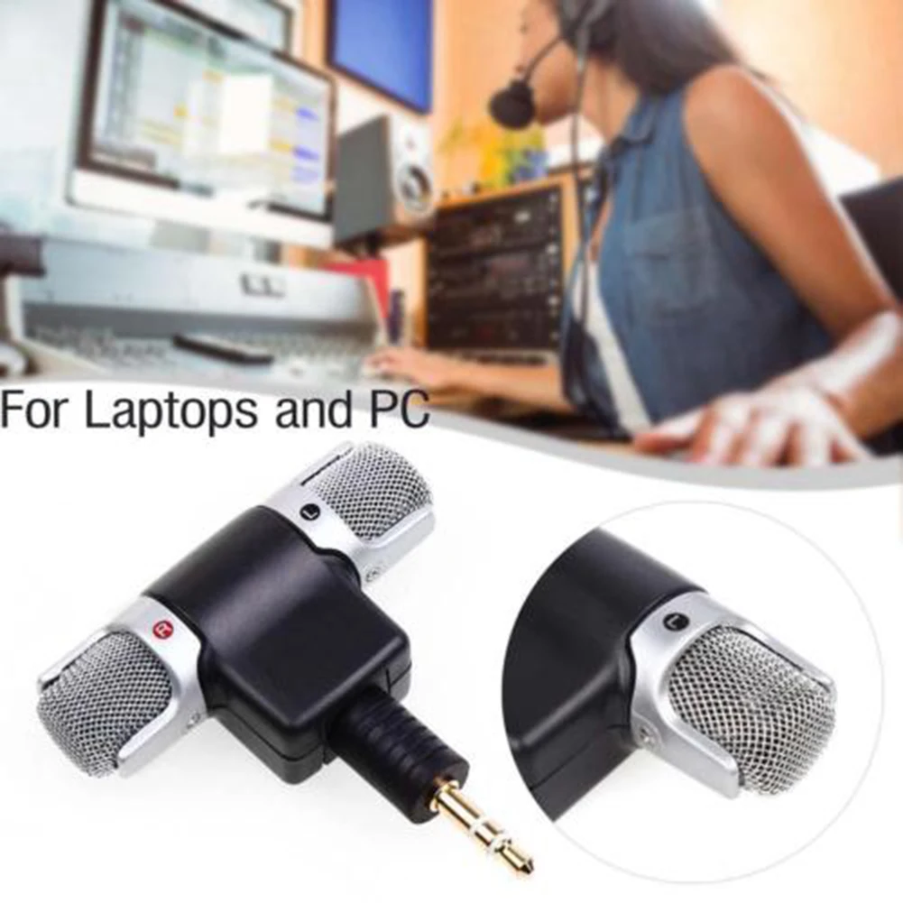Home Plug And Play For Laptop Stereo Universal Online Chatting Singing Recording Talk 3.5mm Mini Microphone | Электроника