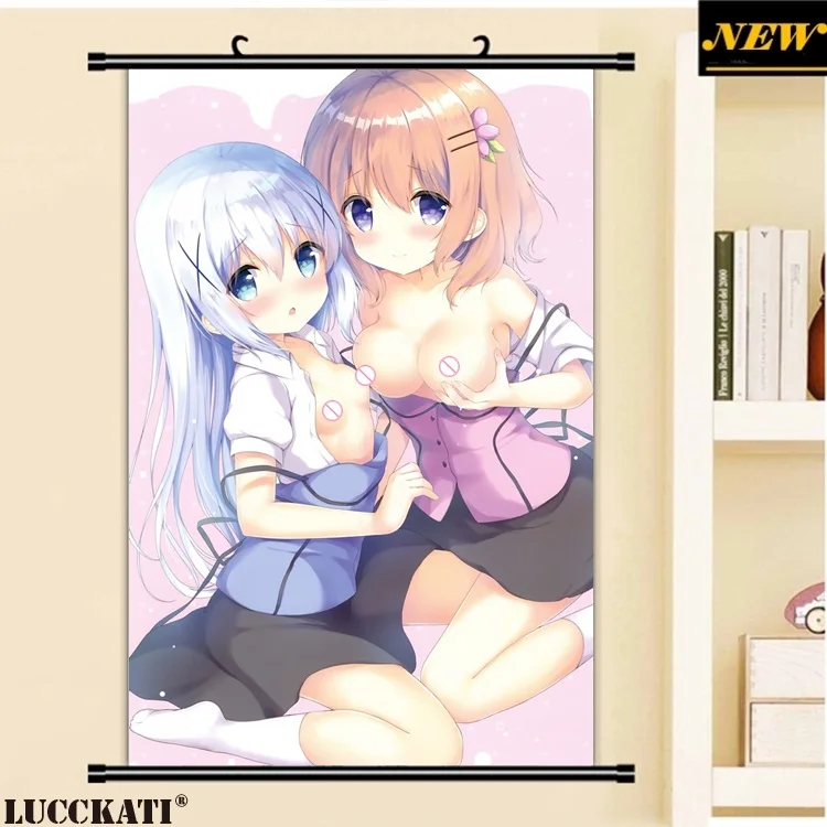 Gochiusa Gochuumon wa Usagi Desu ka соблазнительный кролик Клык соски грудь мультфильм аниме