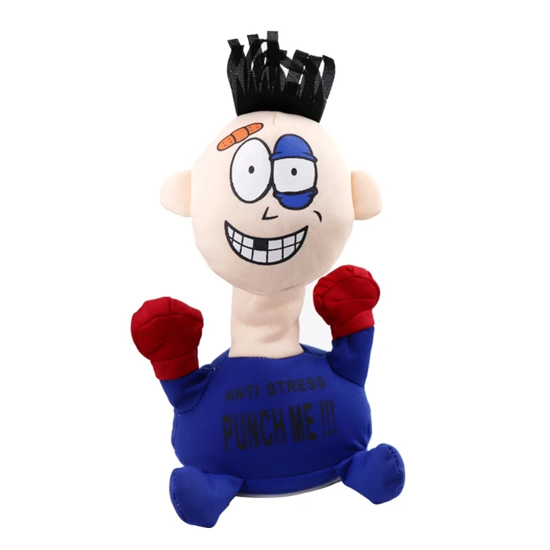 

3 Color Villain Toys Vent Screaming Doll Stuffed Plush Punch Me Doll Short Stuffed Plush, 5.12x3.15x9.06inches 066B