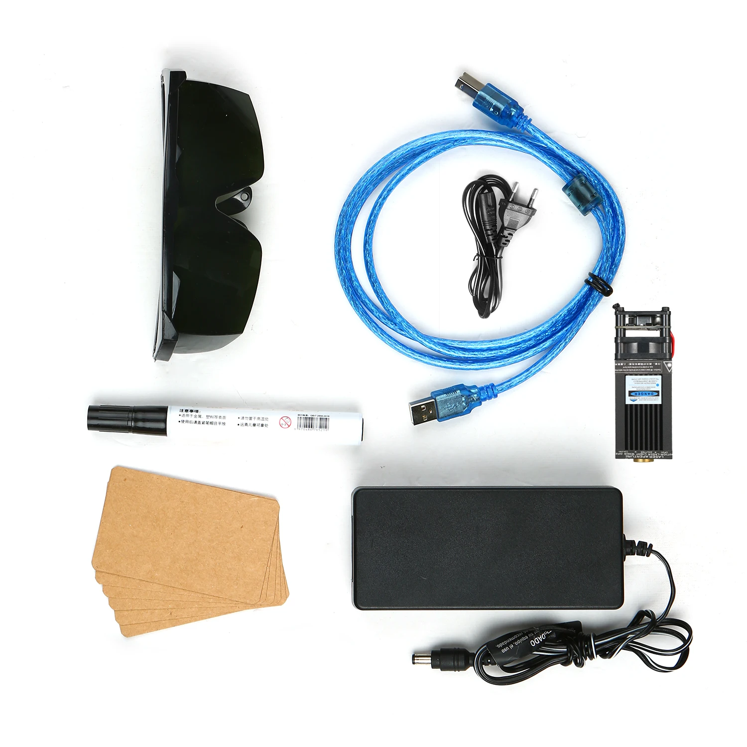 Лазерный гравировальный станок 5500 МВт-30 Вт автономное управление настольный