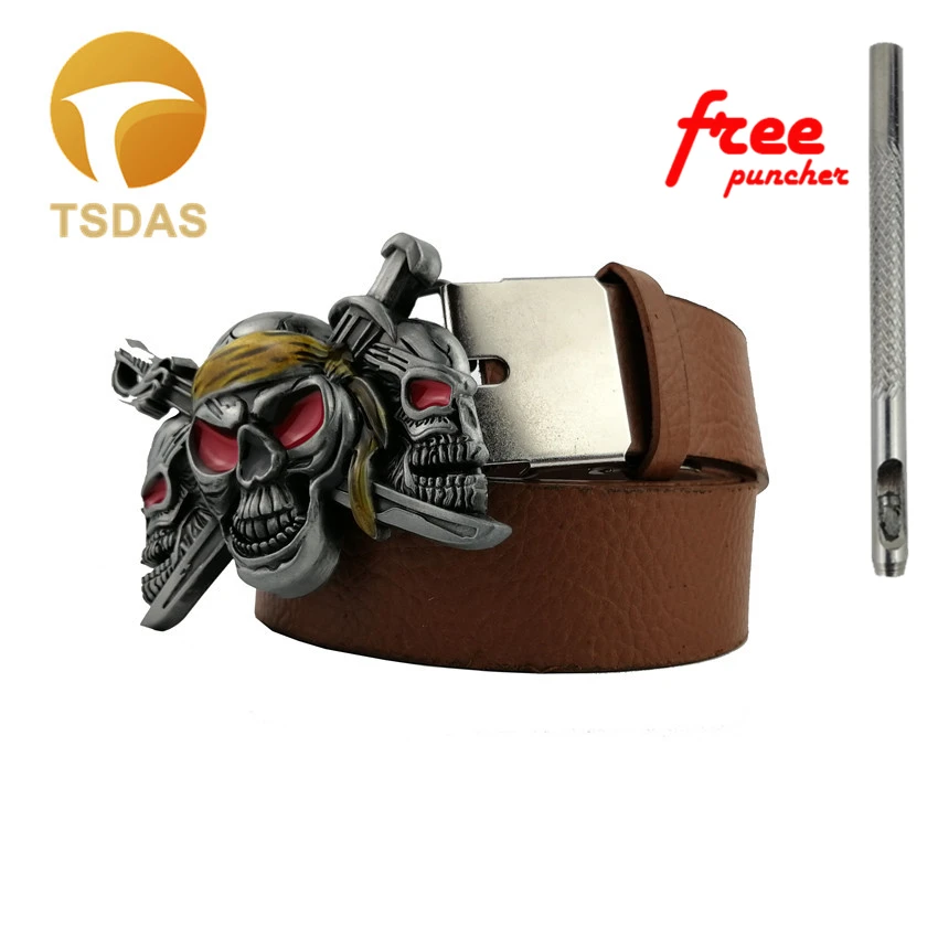 Бесплатная доставка объемная пряжка для ремня в виде черепа с античным