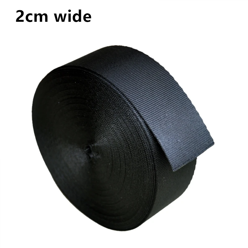 

20mm Wide 10Meter/Lot Thickening Plain Weaves High-Grade Encryption Imitation Nylon Webbing For Bags Braided Strap Backpack Belt