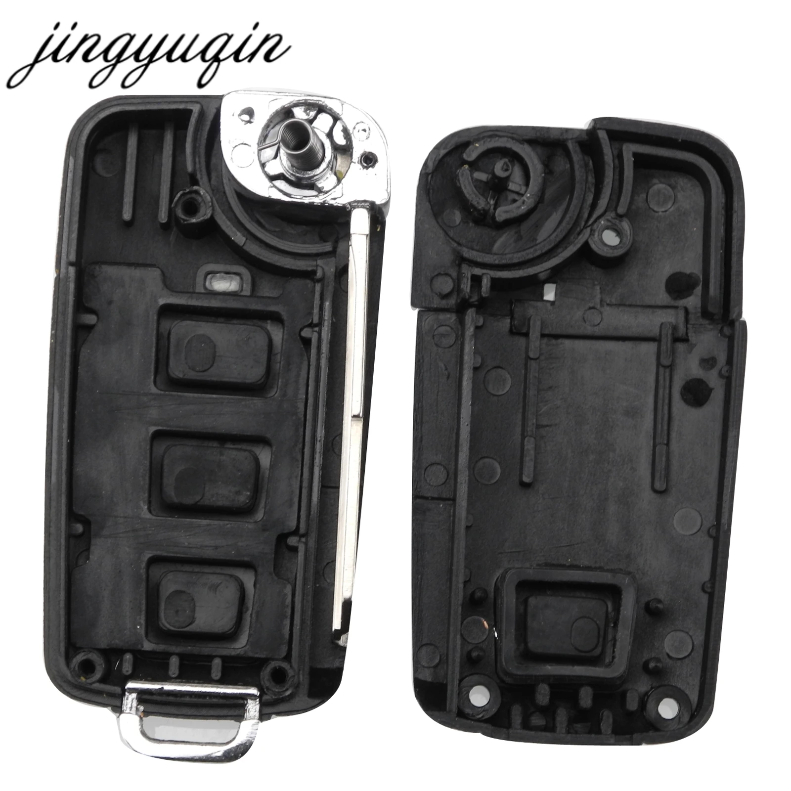 Jingyuqin 4 кнопки для Hyundai Coupe Galloper Santa Fe KIA Cerato Spectra Optima Fob модифицированный откидной