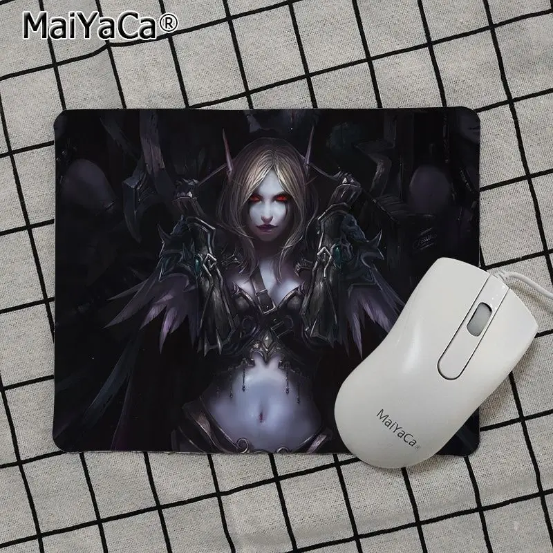 Maiya, высокое качество, World of Warcraft Sylvanas, прочный резиновый коврик для мыши,,, игровой коврик для мыши - Цвет: No Lock Edge25x29cm