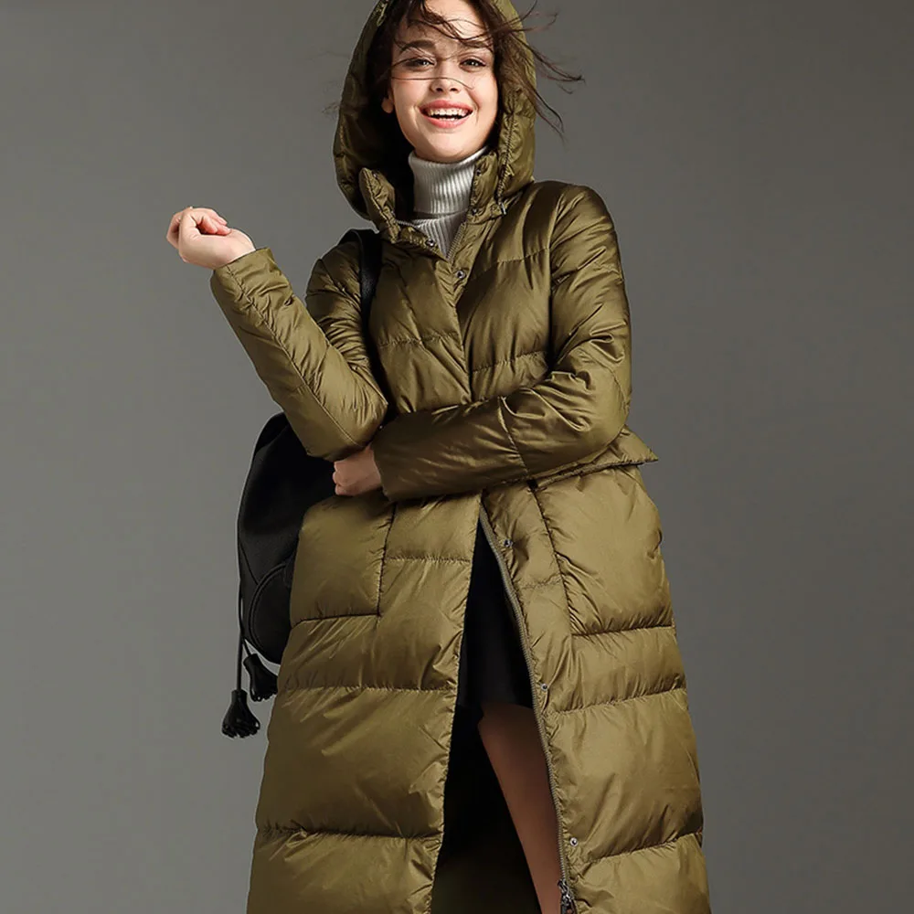 Sale Item Special Price Link Padded Jackets Oversize Loose Hooded Long Parkas Warm Casual Contour enlarge