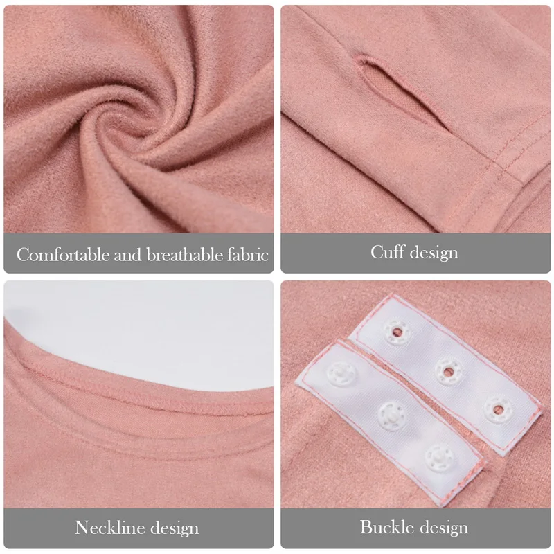 

O Neck Long Sleeve Bodysuit Women Suede 2020 Autumn Winter Sexy Body Top Khaki Casual Solid Lady Bodysuits Streetwear