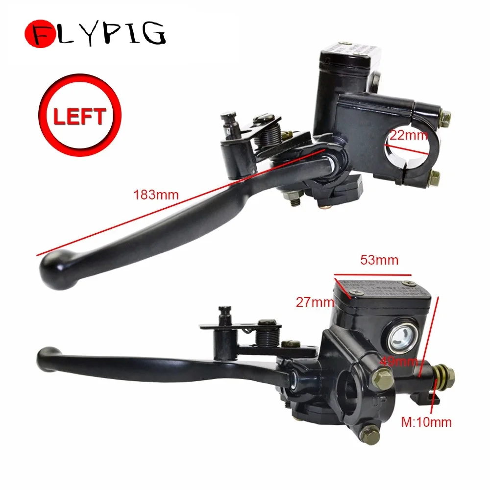 Гидравлический тормозной главный цилиндр левый рычаг для GY6 50cc 125cc 150cc 250cc Скутер