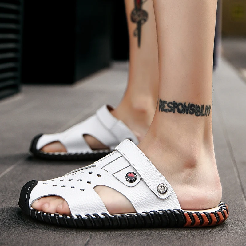 

Sandalia Masculina Couro Sandalias Piel Sandals Men Sandalia Rasteira De Cuero Para Hombre Deportivas Sandalet Erkek Roman