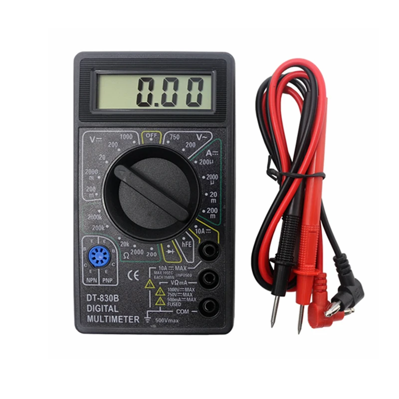 DIDIHOU DT830B AC/DC ЖК-цифровой мультиметр 750/1000 в Вольтметр Амперметр Ом тестер Высокая