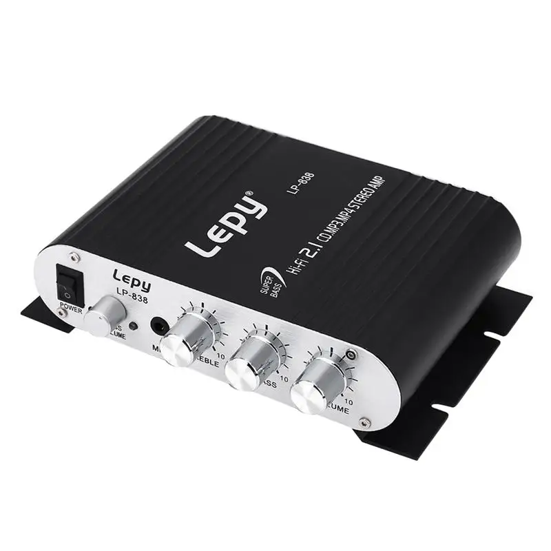 Цифровой мини-усилитель мощности для Lepy LP-838 Hi-Fi 2.1CH цифровой сабвуфер стерео бас