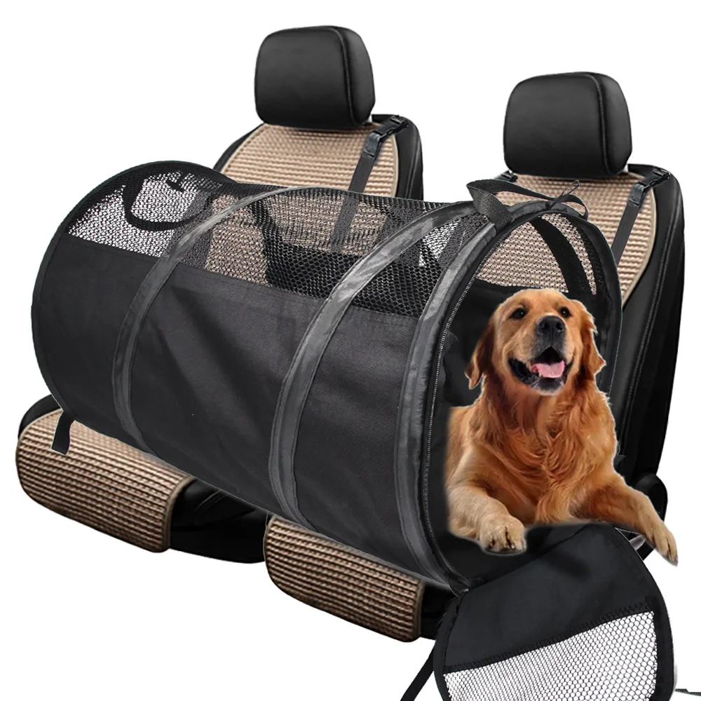 

Водонепроницаемая переноска для питомцев, складная сумка для собак, дышащая палатка для кошек, заднее сиденье автомобиля с ковриком, товары...