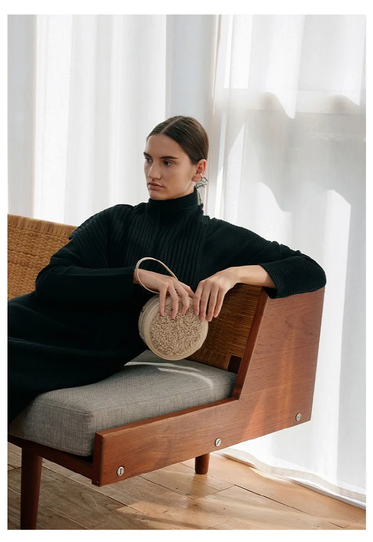 

Fashion Round Bags For Women 2021 Luxury Handbags Women Bags Designer lambswool Diamonds Ladies Shoulder Crossbody Bags