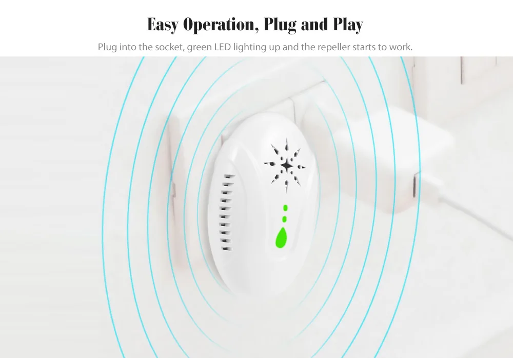 Electronic Ultrasonic Mouse Pest Repeller Plug-In Type Repellent To Mouse Cockroach Mosquito Repeller Hot Sale