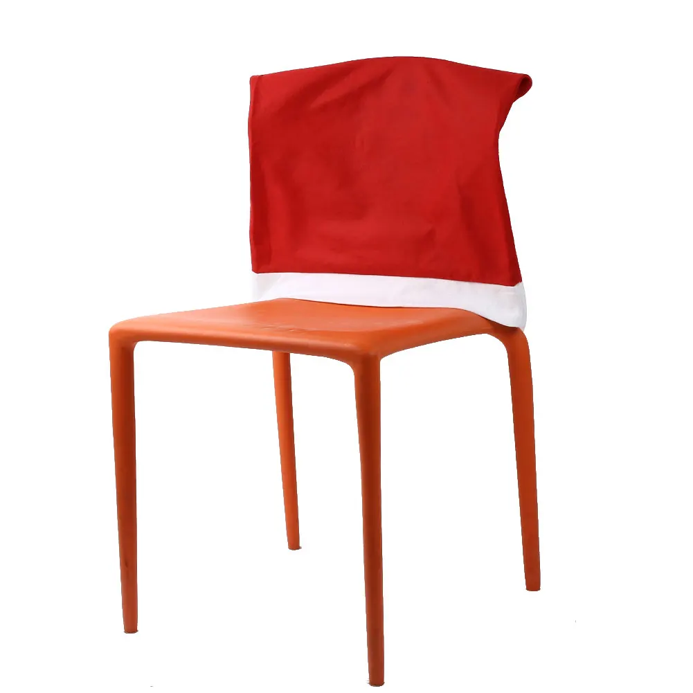 Милый Рождественский стул чехол на заднее сиденье нетканый Санта шаблон декор