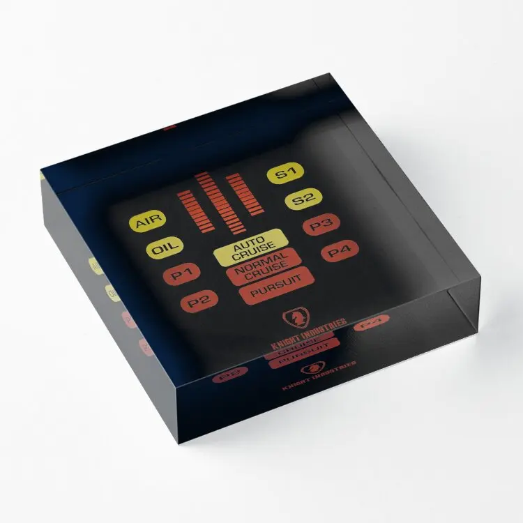 

Рыцарь Райдер Китт акриловый блок украшение дома свадебная художественная доска печать штамповочный коврик Декор милые модные фотографии