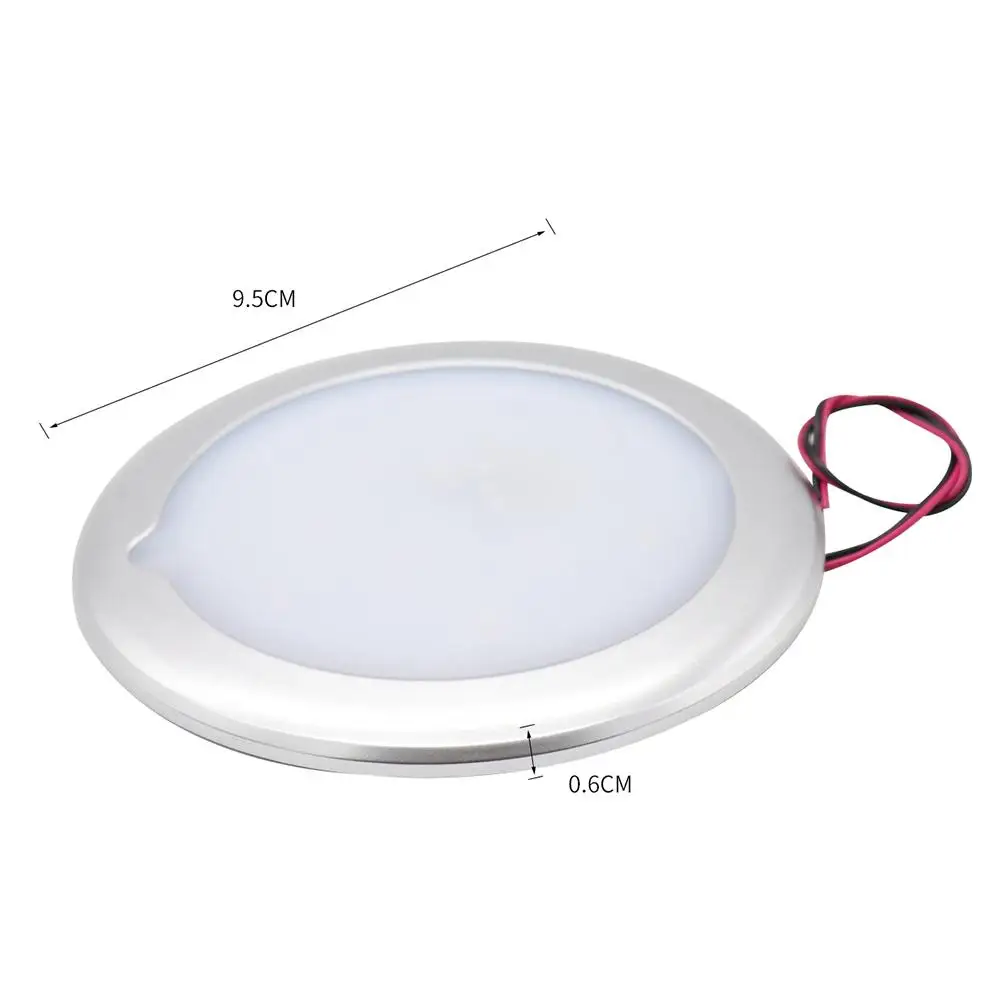 

LED RV Roof Light Warm White 3300K Car Interior Lamp 5Gears Adjustable Waterproof Touch Roof Lighting for Camper Boat Trailer