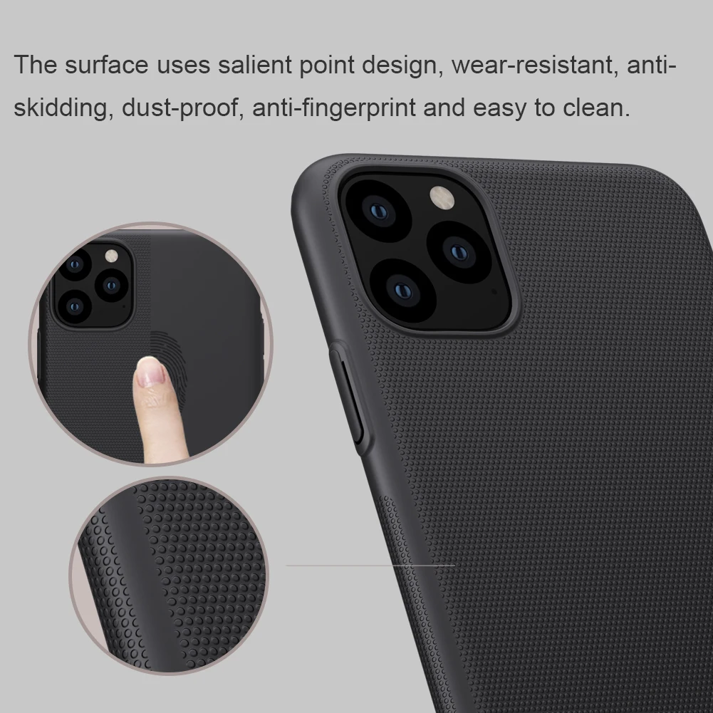 Для iPhone 11 Pro 5,8 чехол для телефона NILLKIN матовый Жесткий Чехол для ПК для iPhone 11 Pro Max задняя крышка подставка для телефона