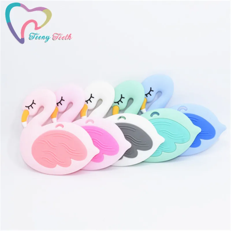 1 шт. силиконовый Прорезыватель для зубов в форме лебедя | Украшения и аксессуары