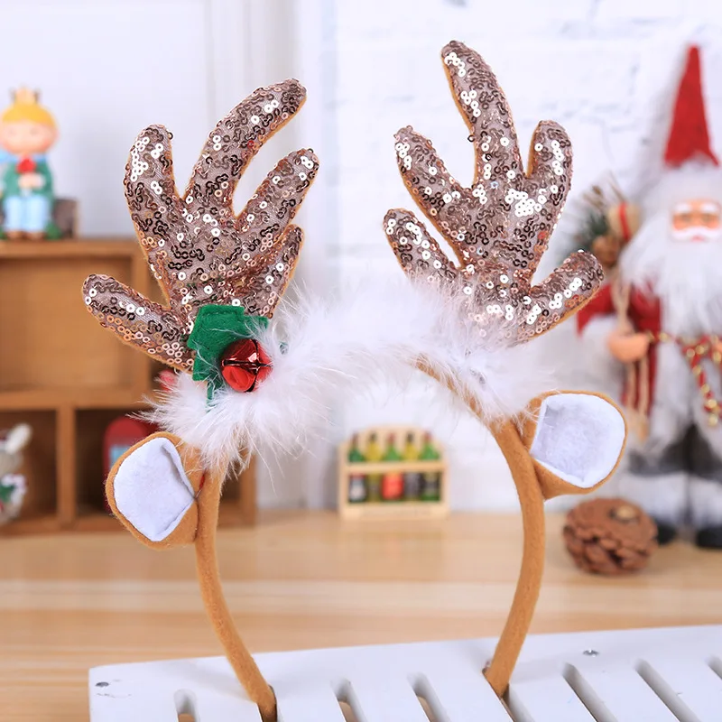 2 шт. Рождественская повязка на голову Новогодние украшения Navidad для дома
