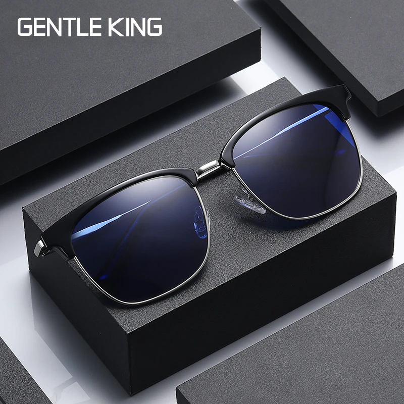 

GENTLE KING Polarized Sunglasses Men Women Driver Shades Male Vintage Sun Glasses Men Spuare Mirror Summer UV400 Oculos