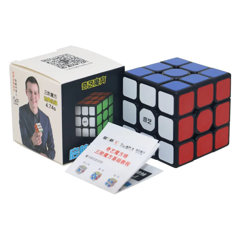 QiYi волшебный кубик Профессиональный 3x3x3 скоростной куб головоломка Cubo Magico Kubus Neo Cubo 3x3 Развивающие игрушки для детей подарочный куб