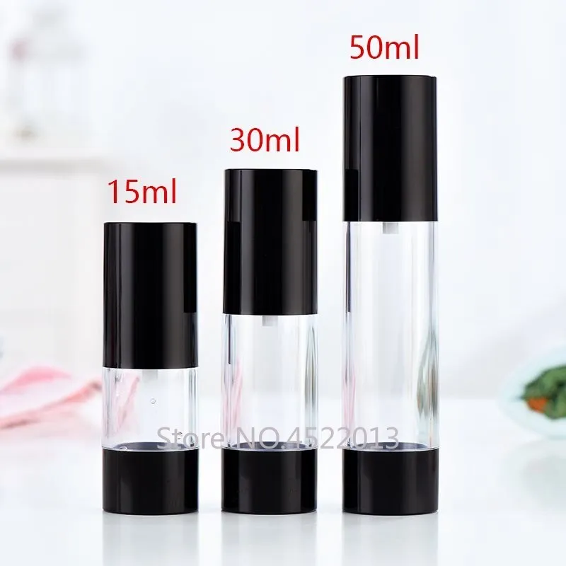 

30pcs/lot 15ML 30ML 50ML Elegant Airless Bottle, Empty Cosmetic High-end Lotion Airless Container, DIY Emulsion Airless Storage