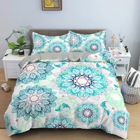 mandala flower duvet cover set bedding set ethnic india housse de couette home textile bedclothes soft queenking size