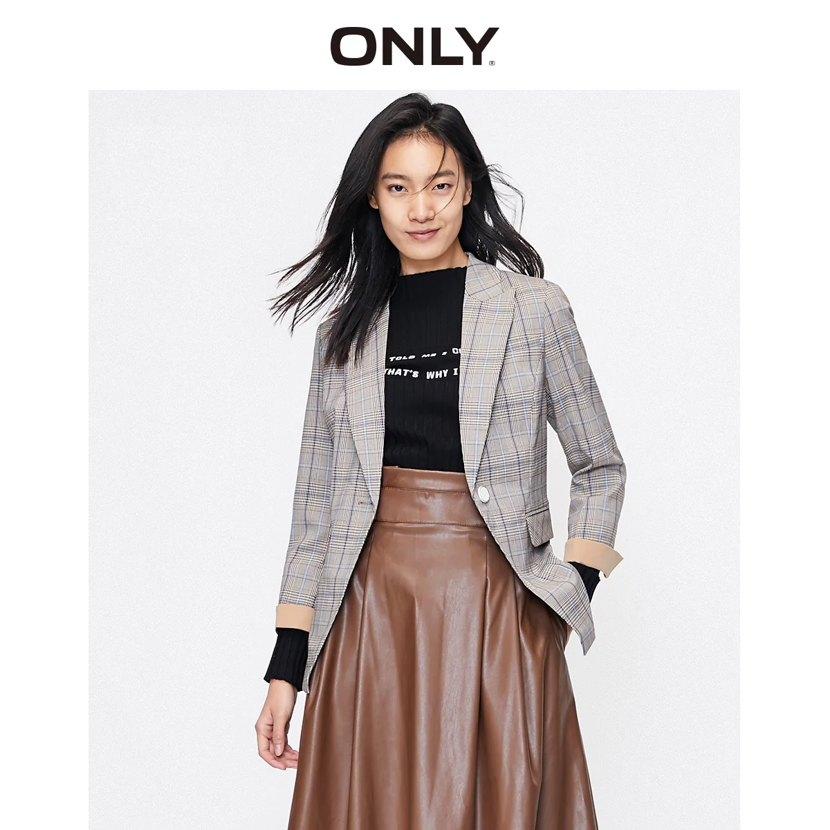 

Женский клетчатый пиджак в стиле ретро