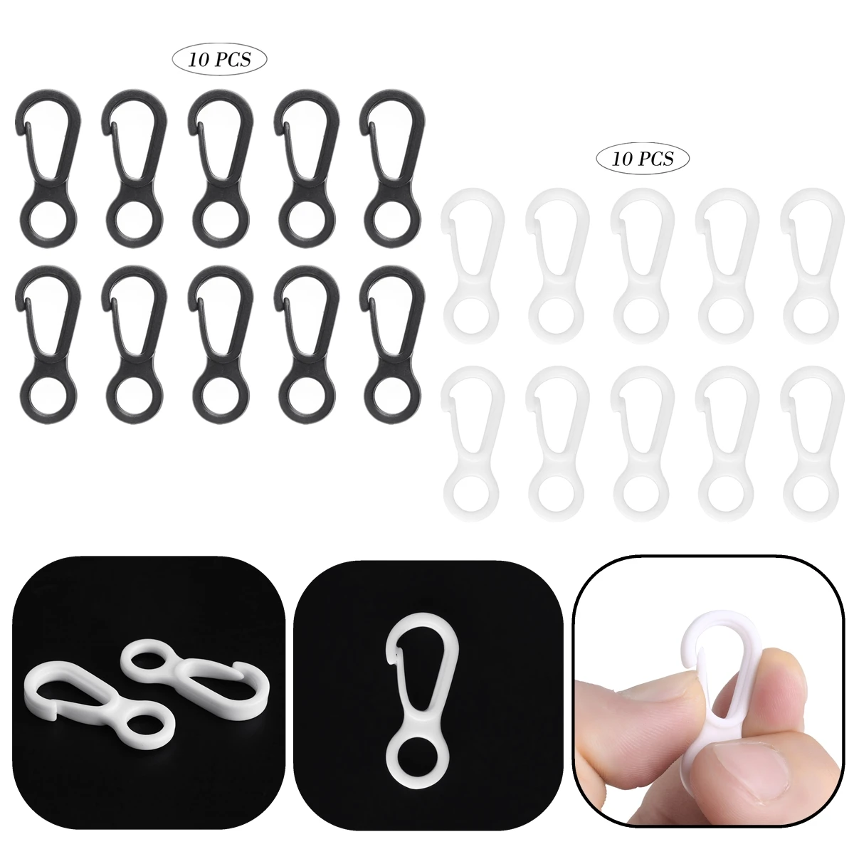 10 шт. Нейлоновые Пластиковые Маленькие крючки для флага флаги с люверсами