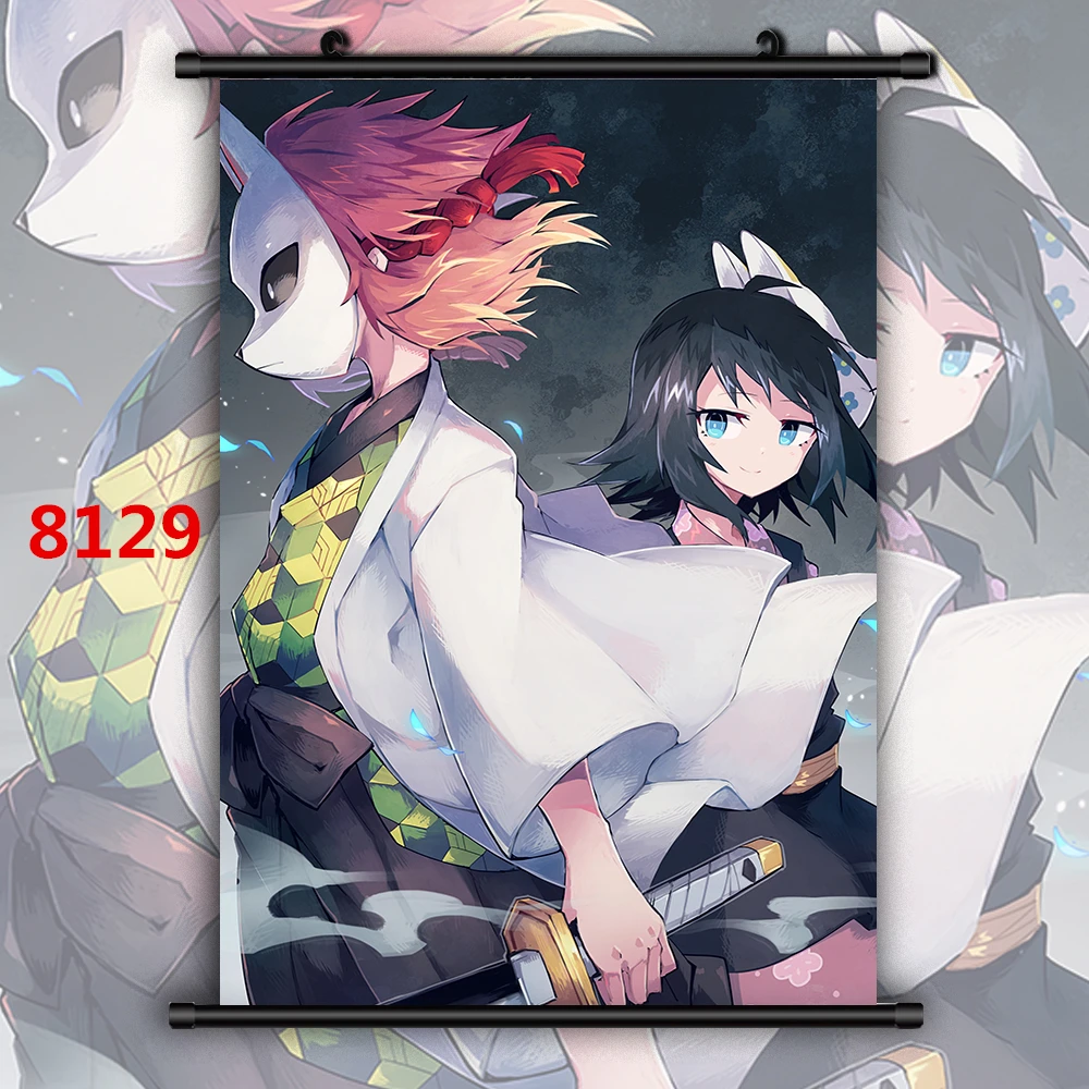 8129 Demon Slayer Kimetsu No Yaiba Аниме Манга плакат в рулоне - Цвет: 8129