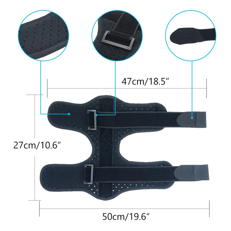 Опора для ног регулируемая шина ортопедический бандаж в форме капли с эластичным