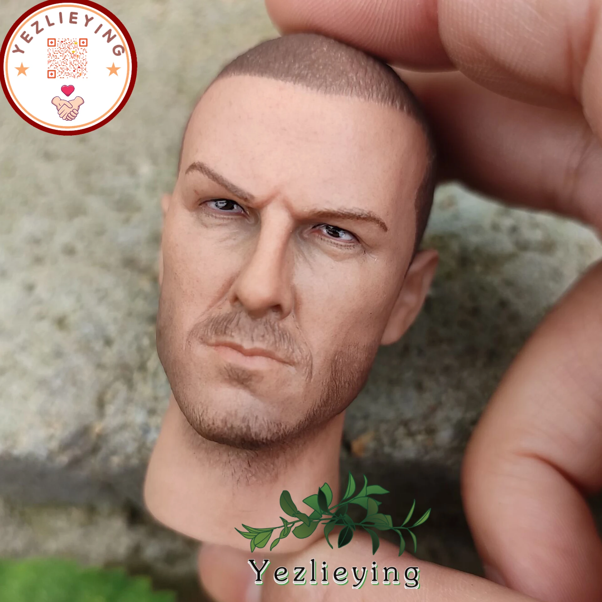 

1/6 Scale Accessories Male Head Sculpt Carving Eu US Beckham Handsome A-05 Fit 12Inch Hottoys Figure COO Muscle Body Collectible