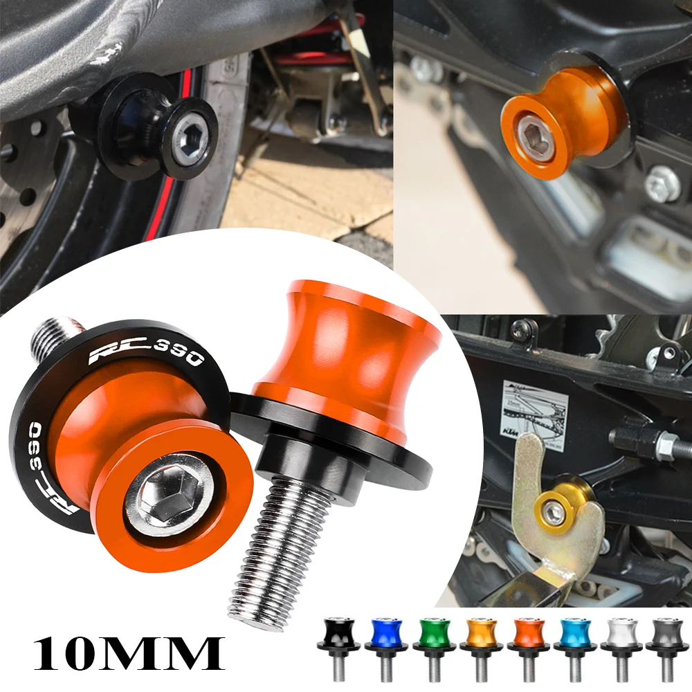 

10MM Motorcycle Accessories CNC Swingarm Spools Slider Stand Screws For RC390 RC 390 2013 2014 2015 2016 2017 2018 2019 2020