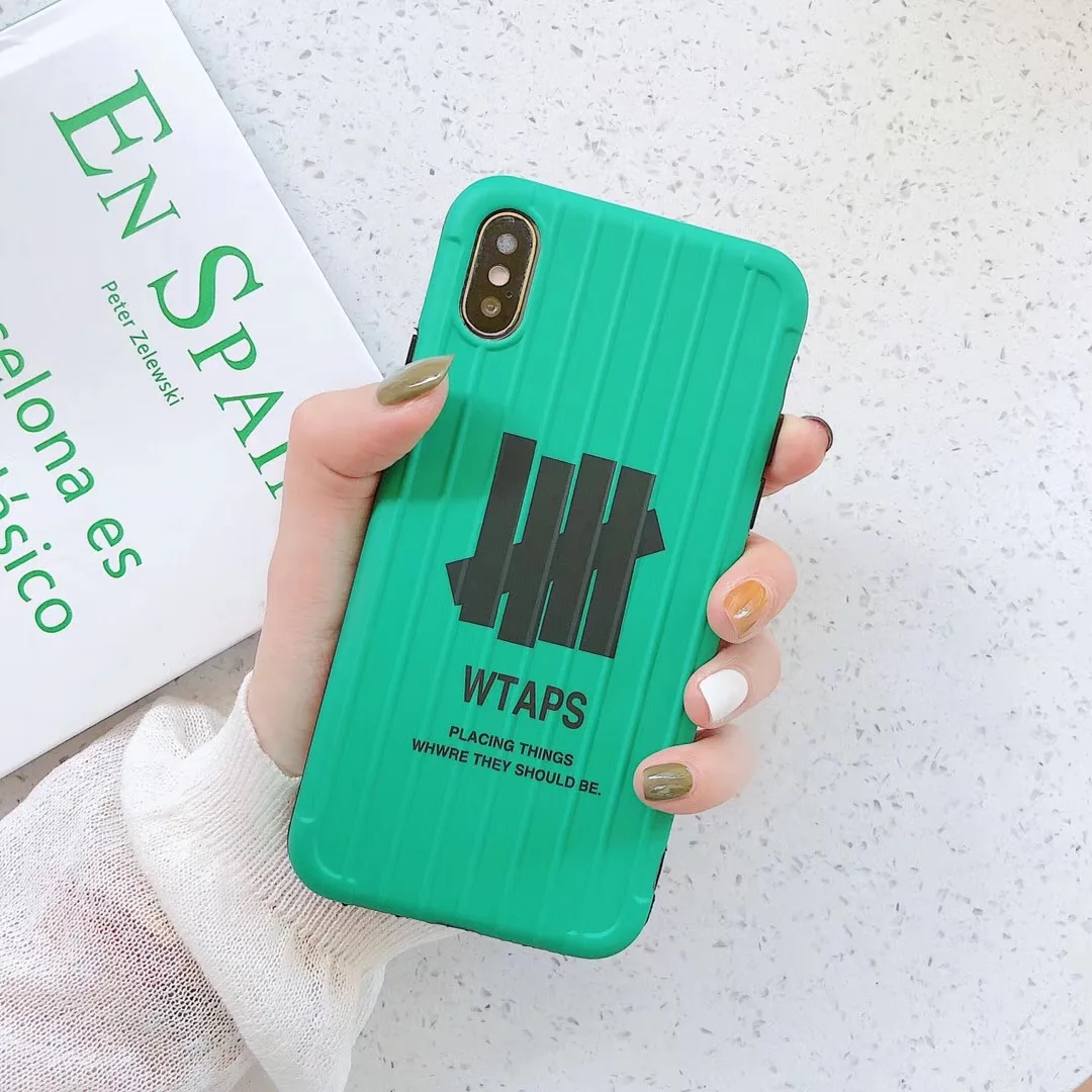 Японский WTAPS Непобедимый 3D чехол для APPle iPhone 7 7Plus 8 8Plus 6 s Plus X XS Max Xr мягкий imd |