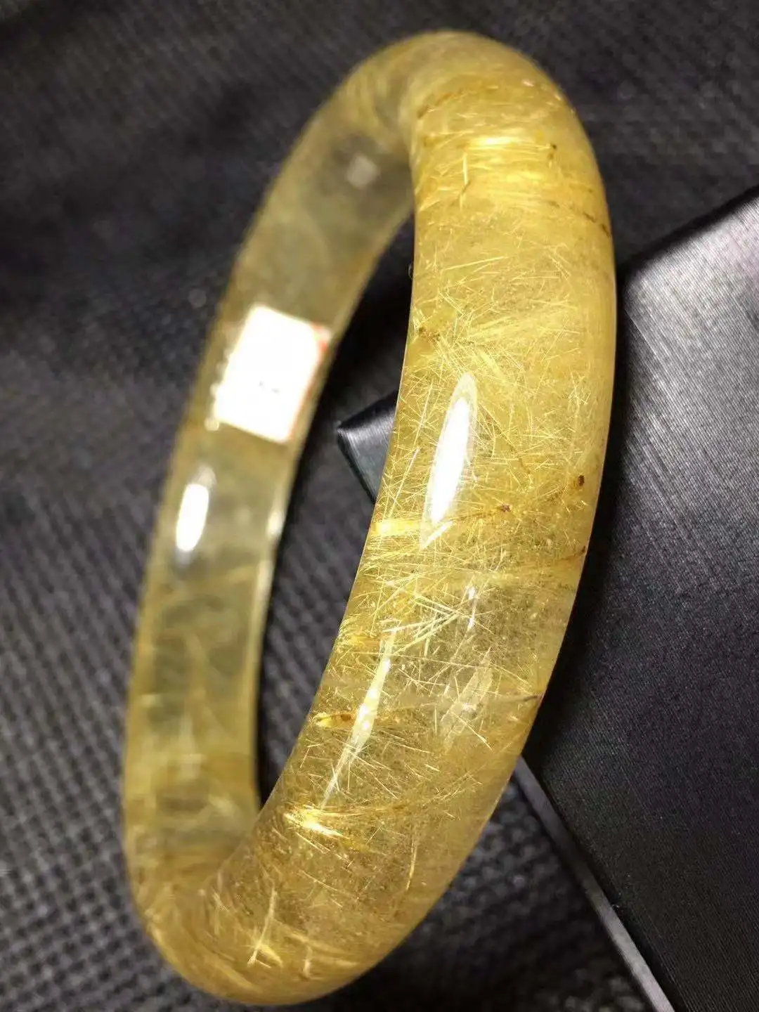 

Elegant Classic Natural quartz crystal titanium bracelet Women Gold Color Bridal Bride Wedding Fine Jewelry Gift