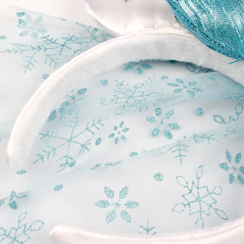 Diadema transparente de Disney Frozen, accesorios para el cabello de Mickey, accesorios para fotos de Disney, horquilla de lujo-4