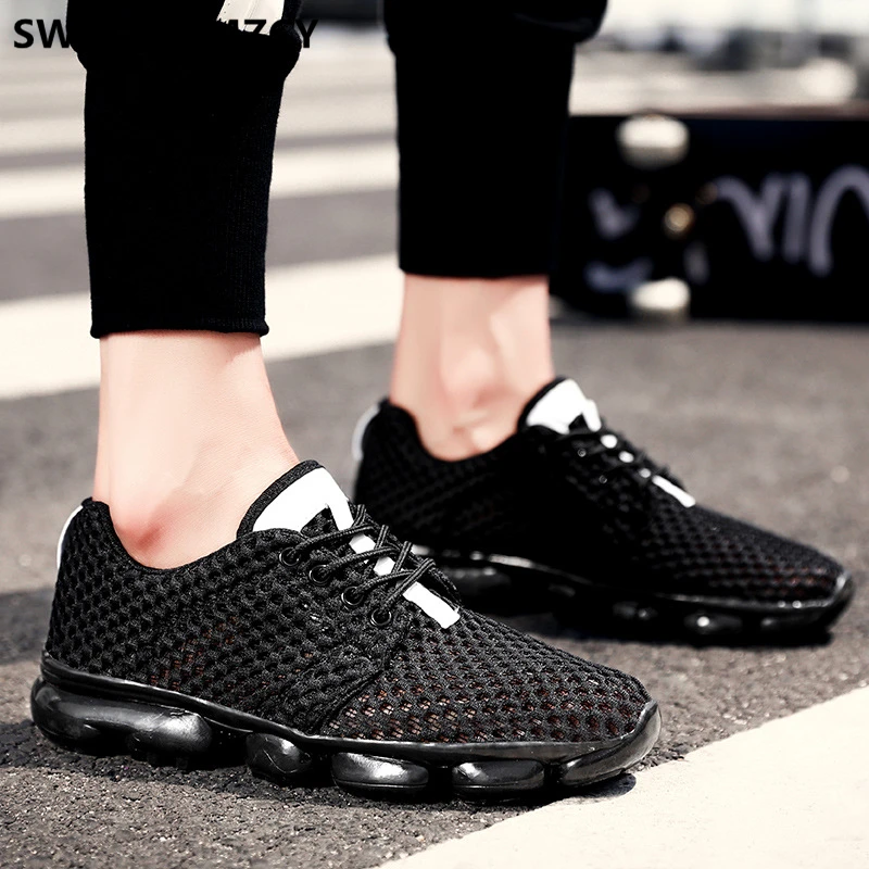 

Летняя обувь; Дышащая Спортивная обувь белые туфли; Мужские модные кроссовки; Черная обувь; Мужские кроссовки; Повседневная обувь; Zapatillas Para ...