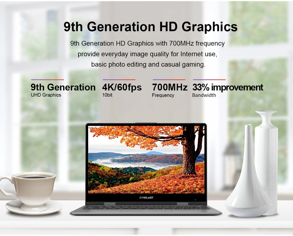 Ноутбук Teclast F5 с ОС Windows 8 ГБ ОЗУ 256 ГБ SSD Intel Gemini Lake N4100 1920*1080 Быстрая зарядка 360 Вращающийся сенсорный экран ноутбук