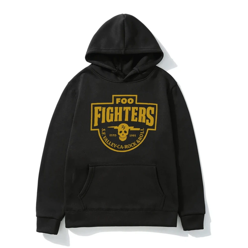 

Мужской пуловер Foo Fighter Толстовка в стиле рок-группы Valley, модный утепленный свитшот с капюшоном для офиса, европейский размер, 100%, универсаль...