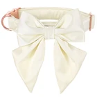 Индивидуальный уникальный стиль лапы белый Шелковый ошейник для собаки Свадебный ошейник для щенка с галстуком-бабочкой ошейник для собаки подарок для питомца Маленький Средний Большой